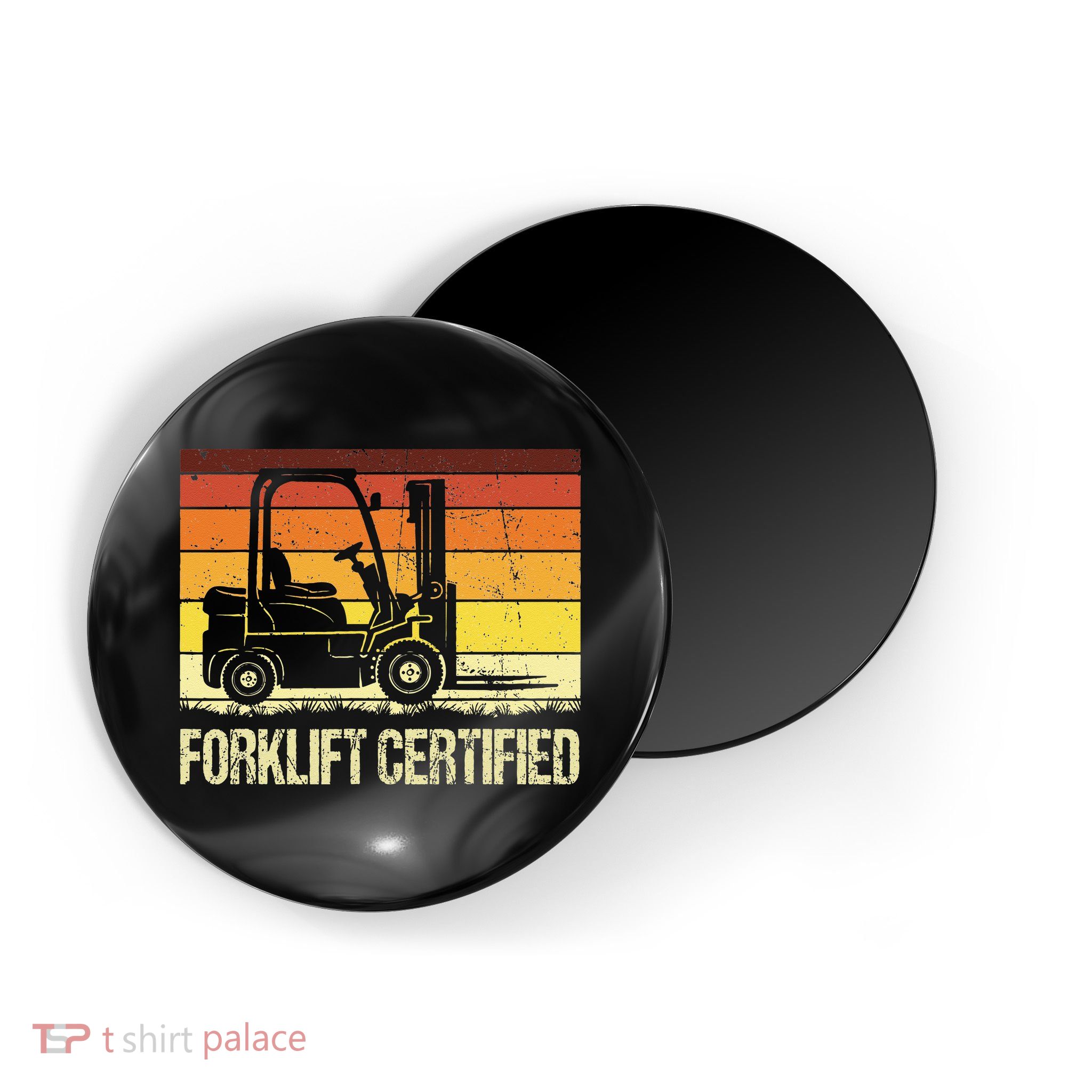 Forklift Certified Retro Forklift Operator Forklift Driver Magnet