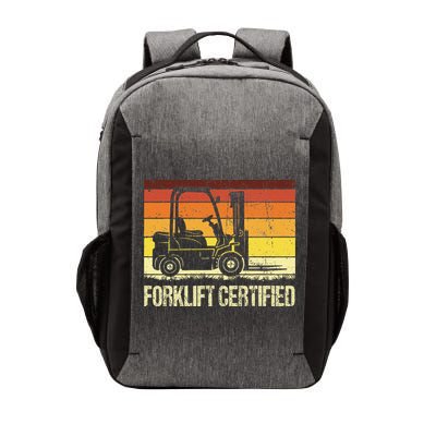 Forklift Certified Retro Forklift Operator Forklift Driver Vector Backpack