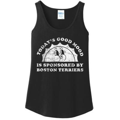 Funny Cute Retro Vintage Boston Terriers Boston Terrier Dog Ladies Essential Tank