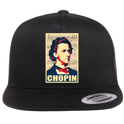 Frederic Chopin Retro Propaganda Flatbill Hat