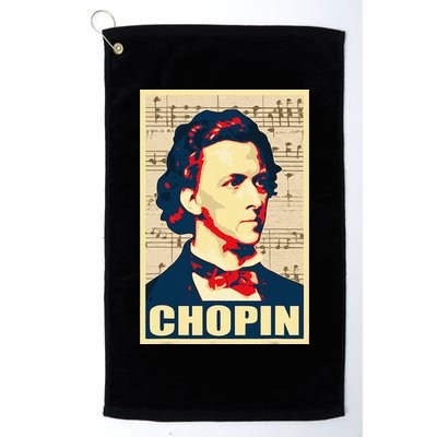 Frederic Chopin Retro Propaganda Golf Towel