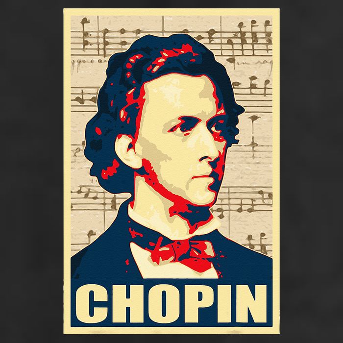 Frederic Chopin Retro Propaganda Golf Towel