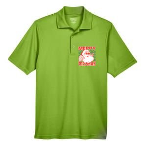 Funny Christmas Rizz Meme Merry Rizzmas For Trendy Men's Origin Performance Pique Polo