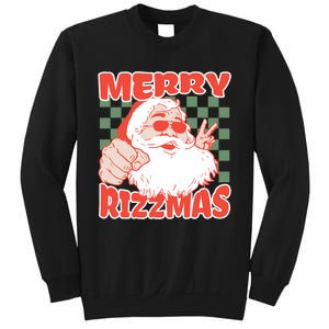 Funny Christmas Rizz Meme Merry Rizzmas For Trendy Sweatshirt