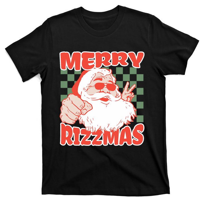 Funny Christmas Rizz Meme Merry Rizzmas For Trendy T-Shirt