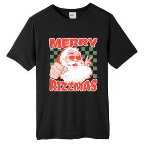 Funny Christmas Rizz Meme Merry Rizzmas For Trendy Tall Fusion ChromaSoft Performance T-Shirt