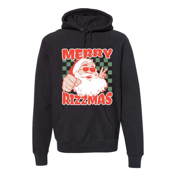 Funny Christmas Rizz Meme Merry Rizzmas For Trendy Premium Hoodie