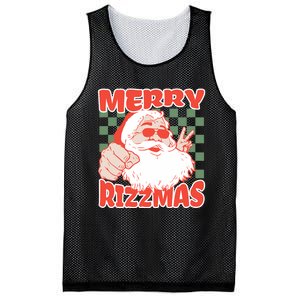 Funny Christmas Rizz Meme Merry Rizzmas For Trendy Mesh Reversible Basketball Jersey Tank