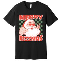 Funny Christmas Rizz Meme Merry Rizzmas For Trendy Premium T-Shirt