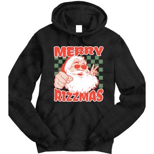 Funny Christmas Rizz Meme Merry Rizzmas For Trendy Tie Dye Hoodie