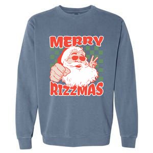 Funny Christmas Rizz Meme Merry Rizzmas For Trendy Garment-Dyed Sweatshirt