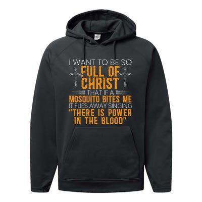 Funny Christian Religious Servant Of God Faithful Jesus Performance Fleece Hoodie