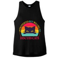 Funny Cute Retro Introverted But Willing To Discuss Cats Ladies PosiCharge Tri-Blend Wicking Tank