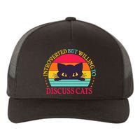 Funny Cute Retro Introverted But Willing To Discuss Cats Yupoong Adult 5-Panel Trucker Hat