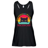 Funny Cute Retro Introverted But Willing To Discuss Cats Ladies Essential Flowy Tank