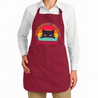 Funny Cute Retro Introverted But Willing To Discuss Cats Apron
