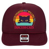 Funny Cute Retro Introverted But Willing To Discuss Cats Trucker Hat