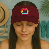 Funny Cute Retro Introverted But Willing To Discuss Cats Visor