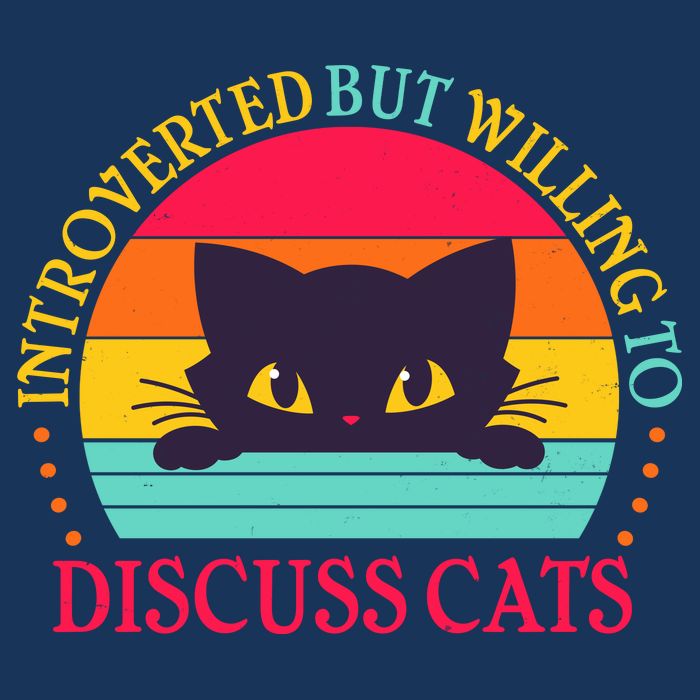 Funny Cute Retro Introverted But Willing To Discuss Cats Infant Baby Jersey Bodysuit