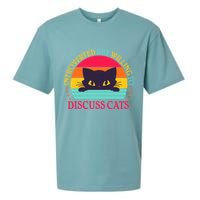 Funny Cute Retro Introverted But Willing To Discuss Cats Sueded Cloud Jersey T-Shirt