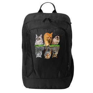 Fun Cat Reflection Gift Design Idea Cute Gift City Backpack