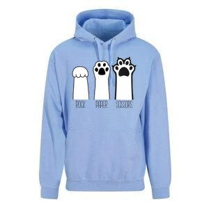 Funny Cat Rock Paper Scissors Cat Paws Cat Lover Unisex Surf Hoodie