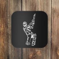 funny Cricket Retro Vintage Player Coach Coaster