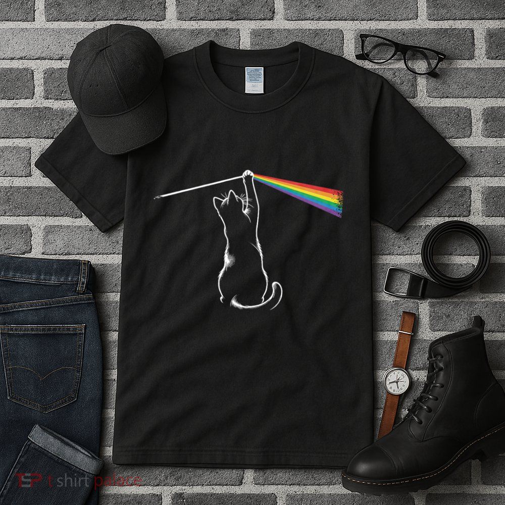Funny Cat Rock Music Gift Funny Cat Tall T-Shirt
