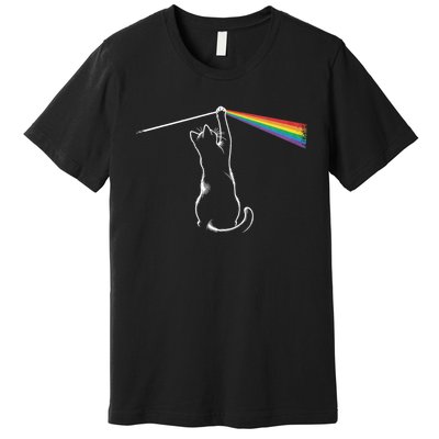 Funny Cat Rock Music Gift Funny Cat Premium T-Shirt