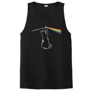 Funny Cat Rock Music Gift Funny Cat PosiCharge Competitor Tank