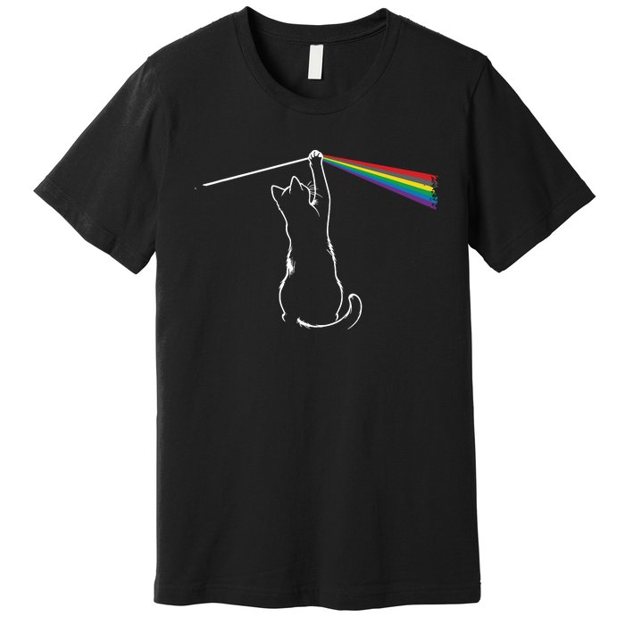 Funny Cat Rock Music Gift Funny Cat Premium T-Shirt