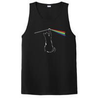 Funny Cat Rock Music Gift Funny Cat PosiCharge Competitor Tank