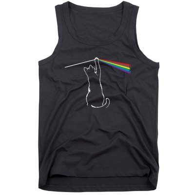 Funny Cat Rock Music Gift Funny Cat Tank Top