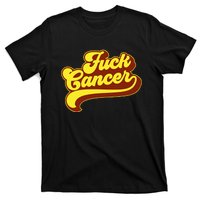 Fuck Cancer Retro 70s Gift For Cancer Survivor T-Shirt