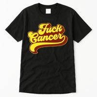 Fuck Cancer Retro 70s Gift For Cancer Survivor Tall T-Shirt