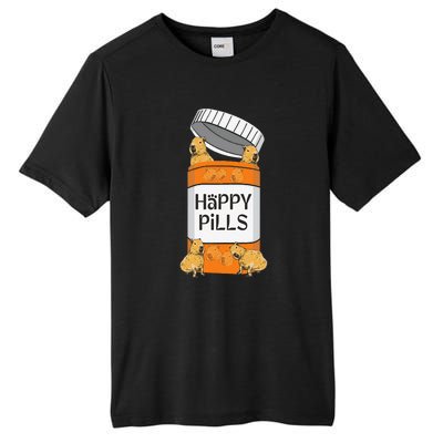 Funny Capibara Rodent Happy Pills Capybaras Capy Tall Fusion ChromaSoft Performance T-Shirt