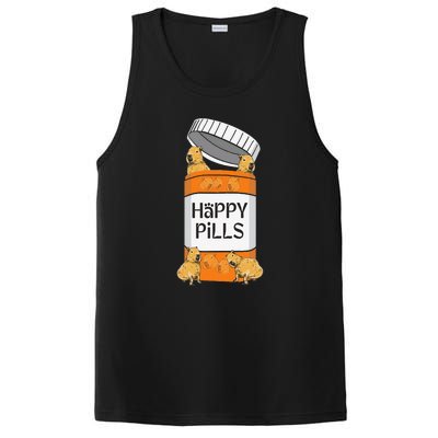 Funny Capibara Rodent Happy Pills Capybaras Capy PosiCharge Competitor Tank