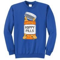 Funny Capibara Rodent Happy Pills Capybaras Capy Tall Sweatshirt