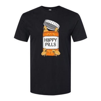 Funny Capibara Rodent Happy Pills Capybaras Capy Softstyle® CVC T-Shirt