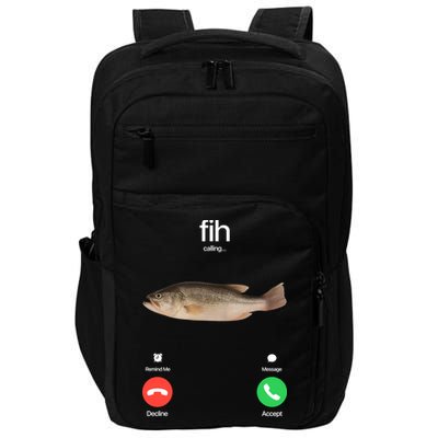 Fih Calling Remind Me Message Decline Accept Phone Call Fish Impact Tech Backpack
