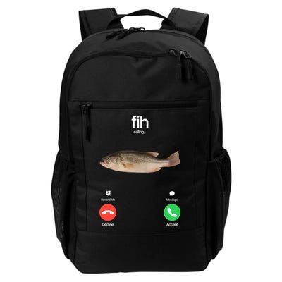 Fih Calling Remind Me Message Decline Accept Phone Call Fish Backpack