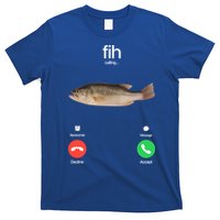 Fih Calling Remind Me Message Decline Accept Phone Call Fish T-Shirt