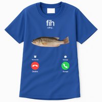 Fih Calling Remind Me Message Decline Accept Phone Call Fish Tall T-Shirt