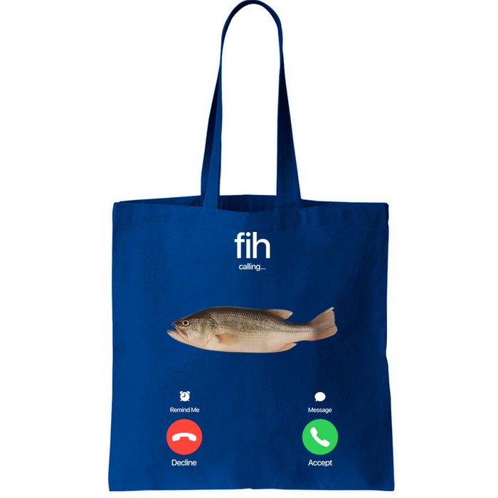Fih Calling Remind Me Message Decline Accept Phone Call Fish Bag