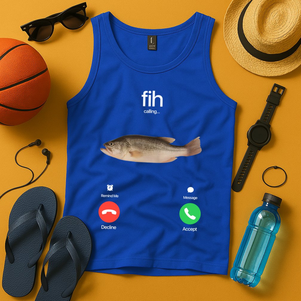Fih Calling Remind Me Message Decline Accept Phone Call Fish Tank Top
