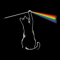 Funy Cat Rock Music Cooling Performance Crew T-Shirt