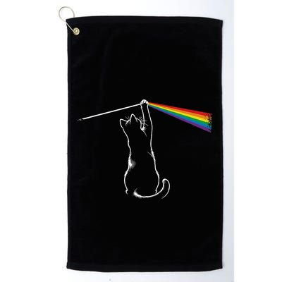 Funy Cat Rock Music Golf Towel