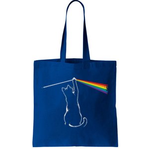 Funy Cat Rock Music Tote Bag