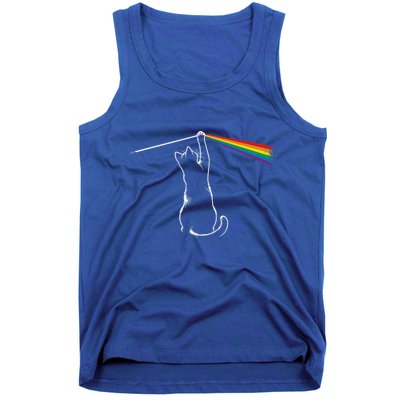 Funy Cat Rock Music Tank Top