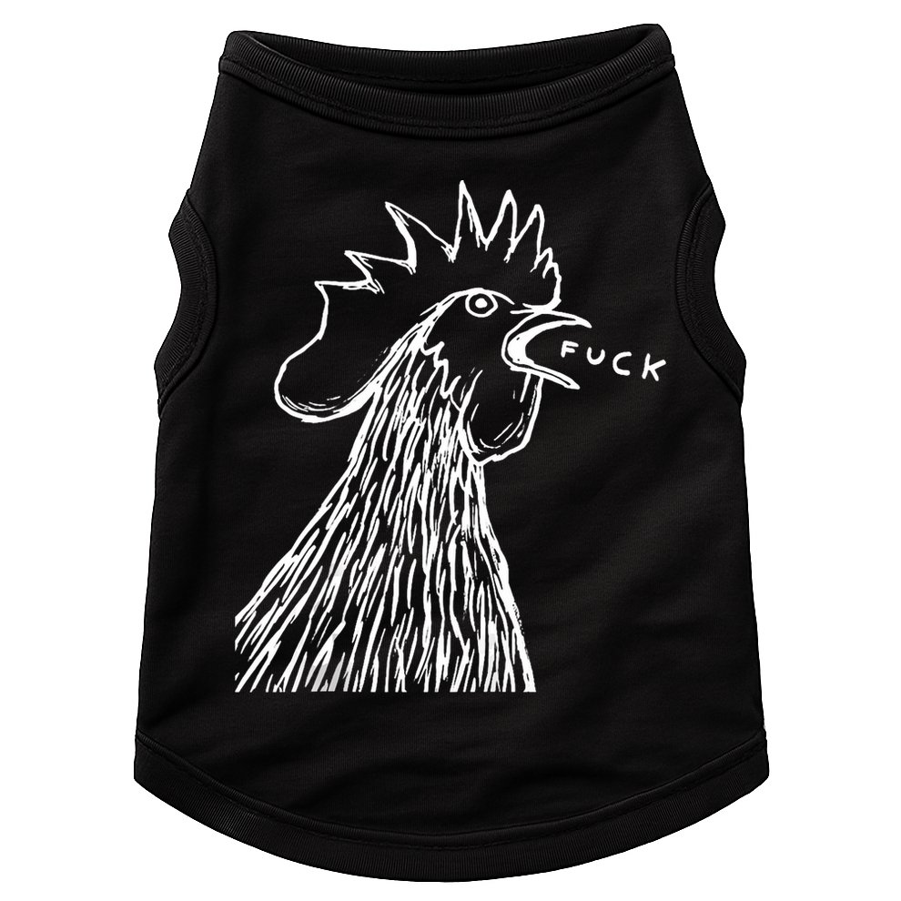 Funny Chicken Rooster Saying Fuck Doggie Tank